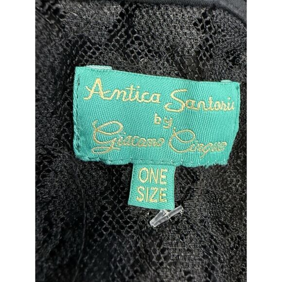 Antica Sartoria BlackโLace Maxi Dress โ Boho Chic Elegance Floral one size - Picture 15 of 16